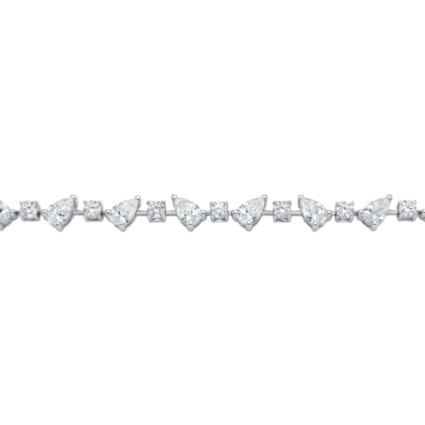 Fancy Pear and Round Cut Bracelet