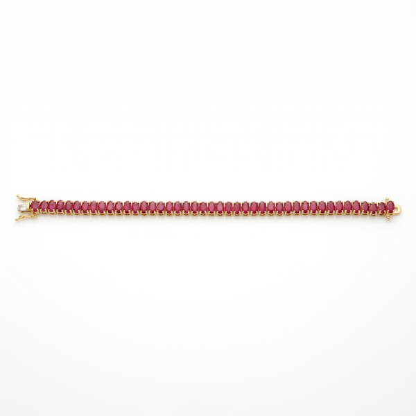 Oval Ruby Bracelet