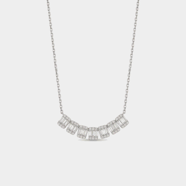 Curved Diamond Pendant