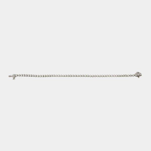 Three Prong Diamond Tennis Bracelet