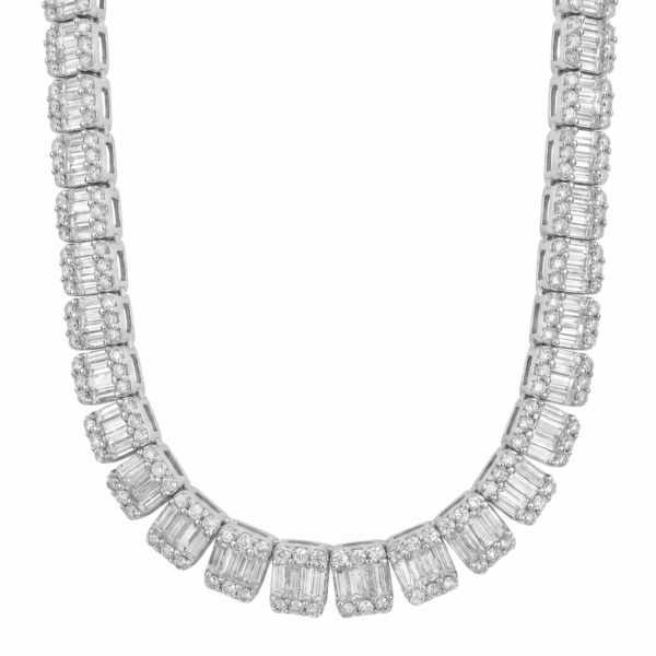 Baguette Diamond Necklace