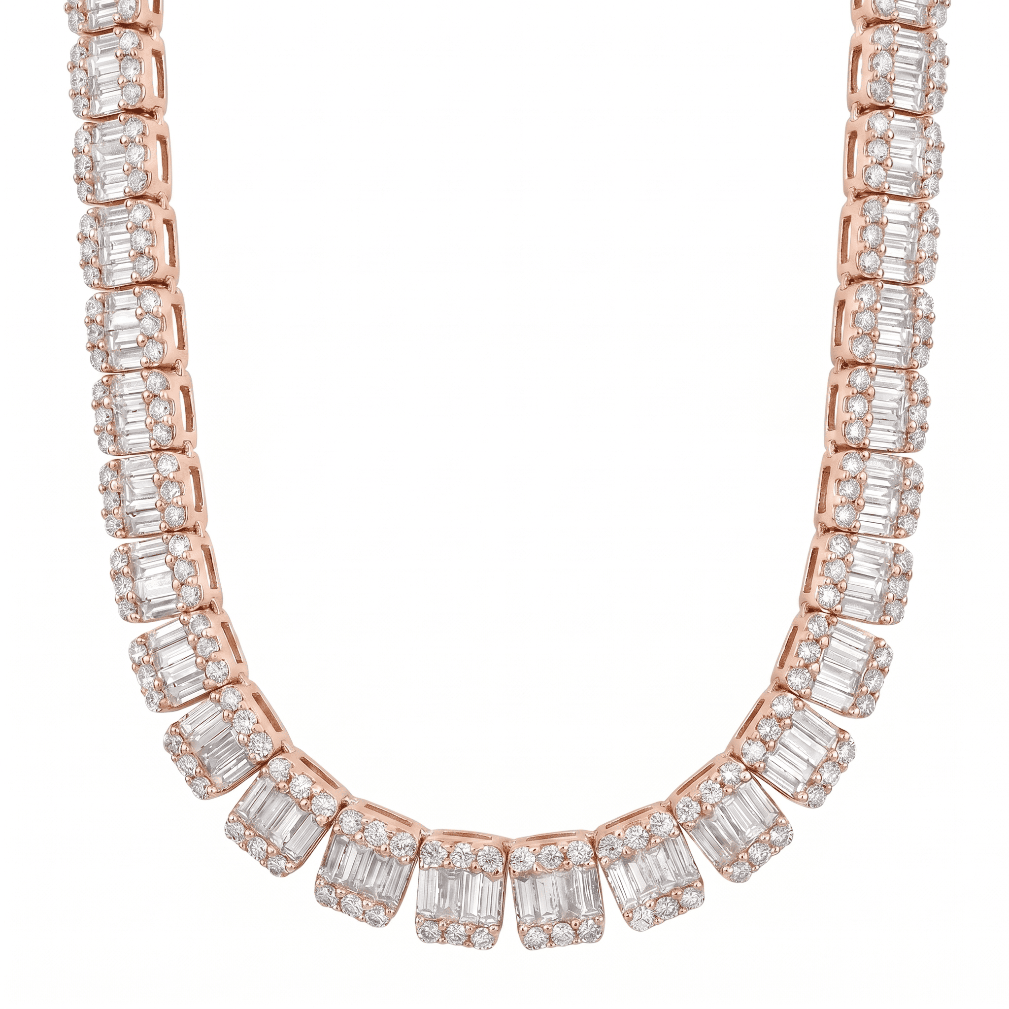 Baguette Diamond Necklace - Image 2