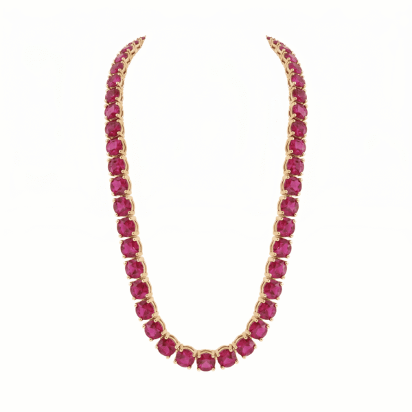 Ruby Tennis Necklace