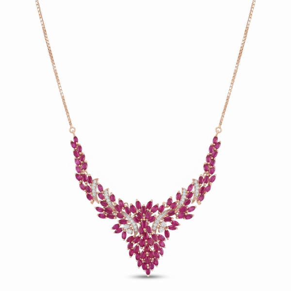 Ruby Diamond Necklace