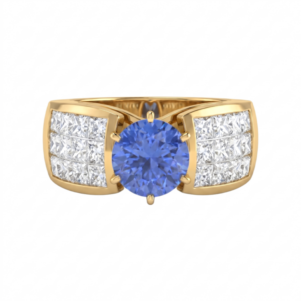 Round Tanzanite Ring