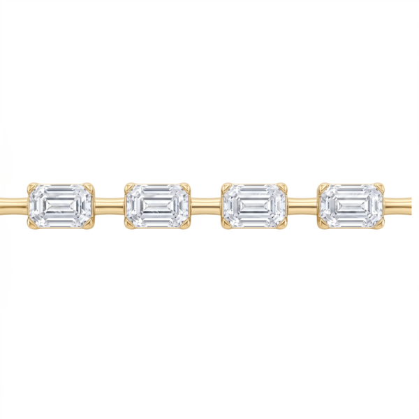 Emerald Cut Diamond Bracelet