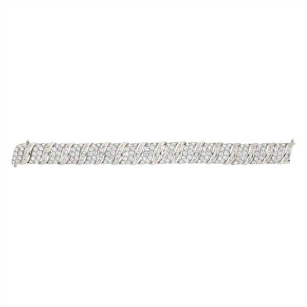 Fancy Round and Baguette Bracelet