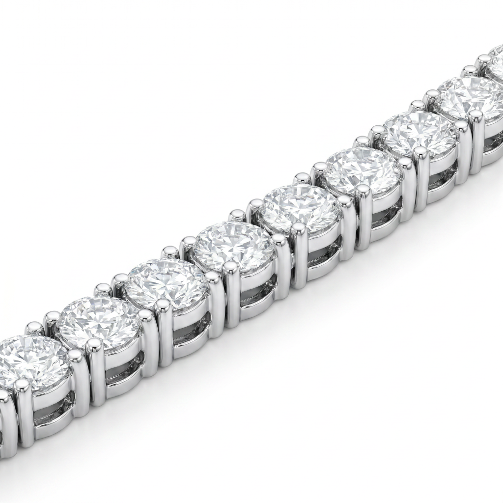 Diamond Tennis Necklace 52 carats - Image 6